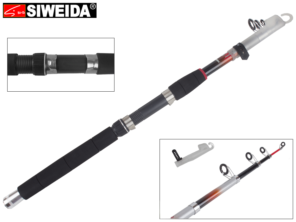 Спінінг Siweida "King kong" композит, 4 кільця, 5-секційний 2,1м 100-250г