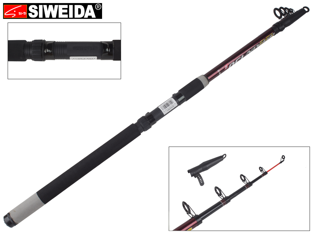 Спінінг Siweida "Captain" скловолокно, 5 кілець, 5-секційний 2,7м 150г
