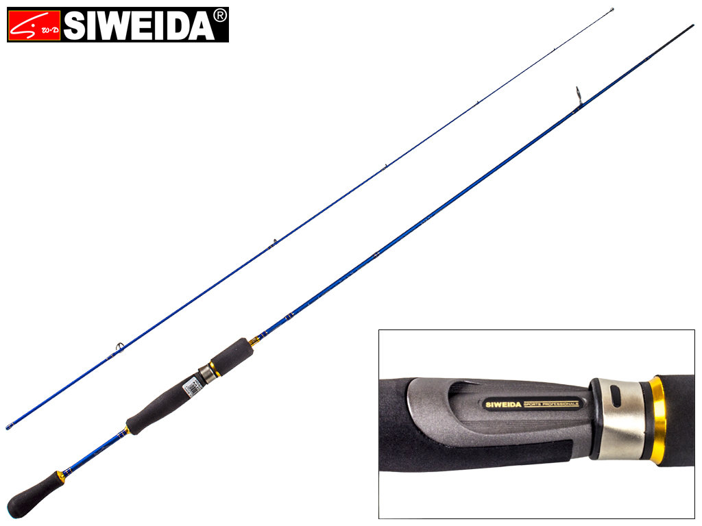 Спиннинг штекерный Siweida "Wisdom" карбон, 7 колец, 2-секционный 2,1м 2-6г