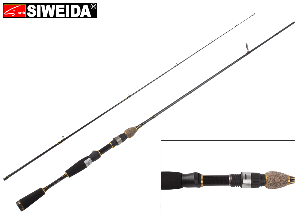 Спиннинг штекерный Siweida "Wisdom" 7 колец, 2-секционный 1,98м 3-15г