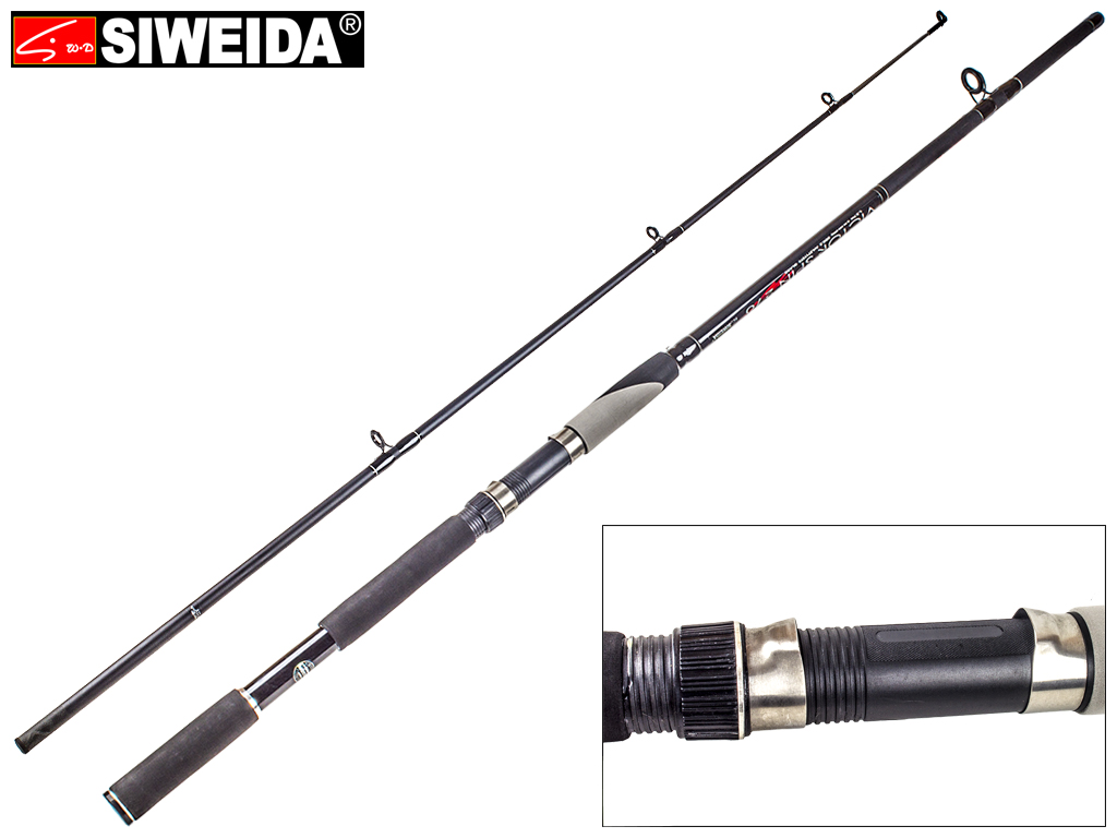 Спиннинг штекерный Siweida "Victor Spin" стекловолокно, 5 колец, 2-секционный 2,7м 100-250г