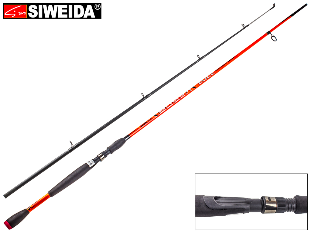 Спиннинг штекерный Siweida "Verna" карбон, 6 колец, 2-секционный 2,7м 10-30г