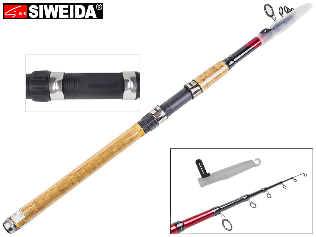 Удочка Siweida "Comet" карбон IM7, 6 колец, 7-секционная 3,3м, 80-150г