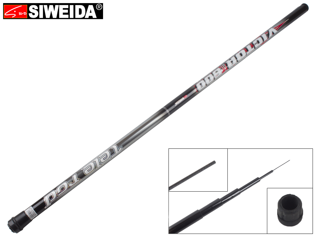 Удочка Siweida "Victor" композит, без колец, 6-секционная 6м 5-25г