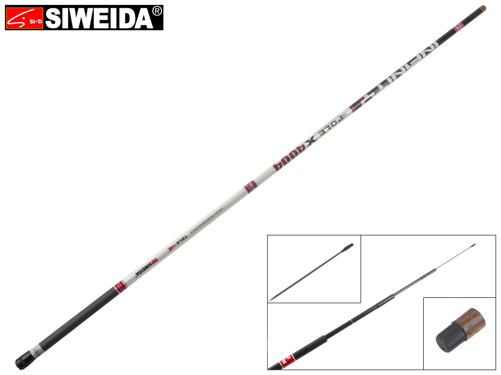 Вудка Siweida "Infinity" карбон IM8, без кілець, 4-секційна 4м 5-25г
