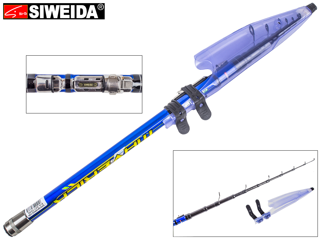 Удочка Siweida "Maverick" карбон IM8, 7 колец, 11-секционная 3,6м, 5-25г