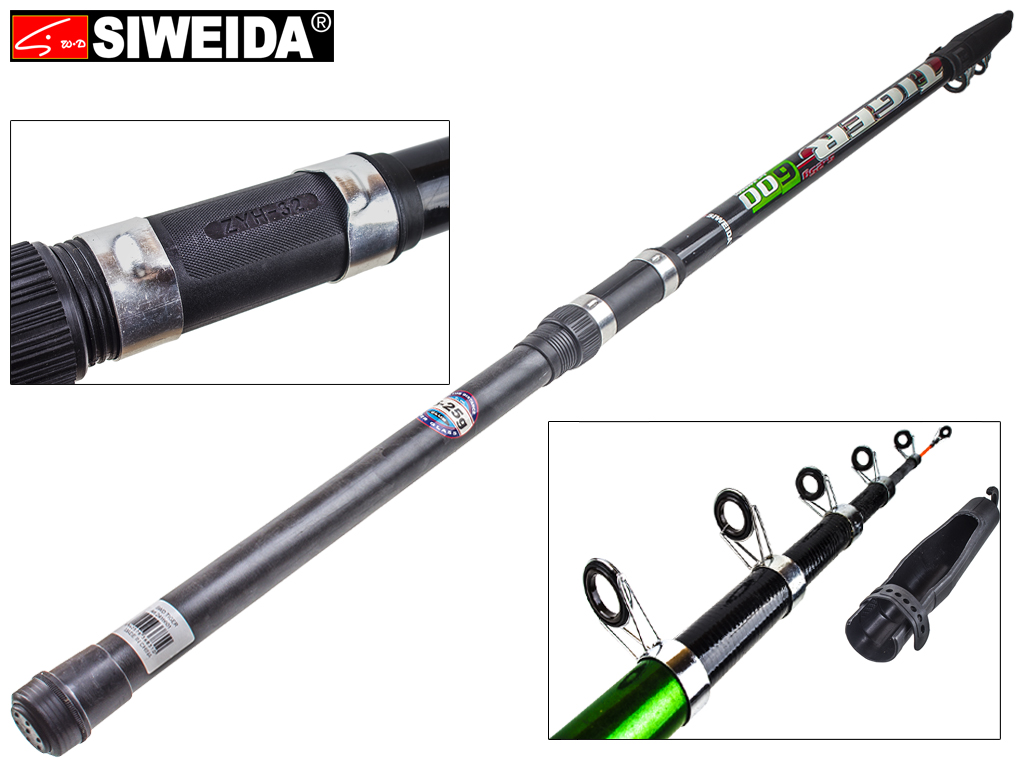 Удочка Siweida "Tiger" композит, 6 колец, 6-секционная 6м 5-25г