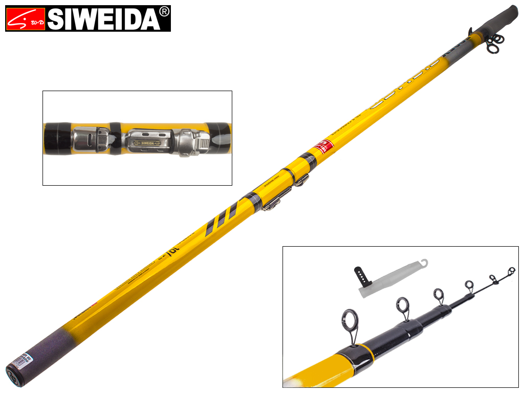 Вудка Siweida "Fisher" композит, 6 кілець, 5-секційна 5м 10-30г