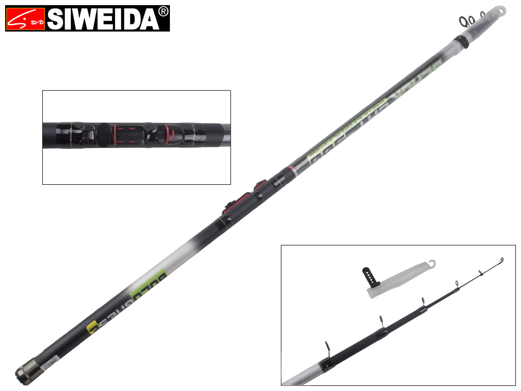 Удочка Siweida "Black Cat" стекловолокно, 6 колец, 5-секционная 5м, 5-25г