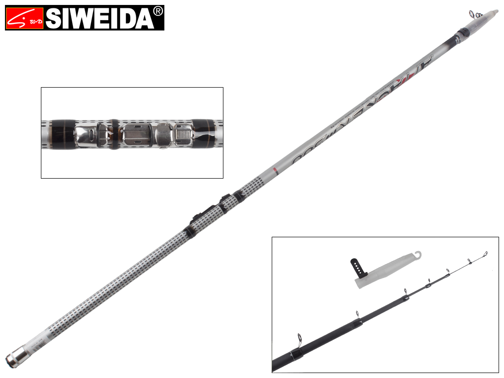 Удочка Siweida "Attacker" карбон IM7, 7 колец, 5-секционная 5м, 5-25г
