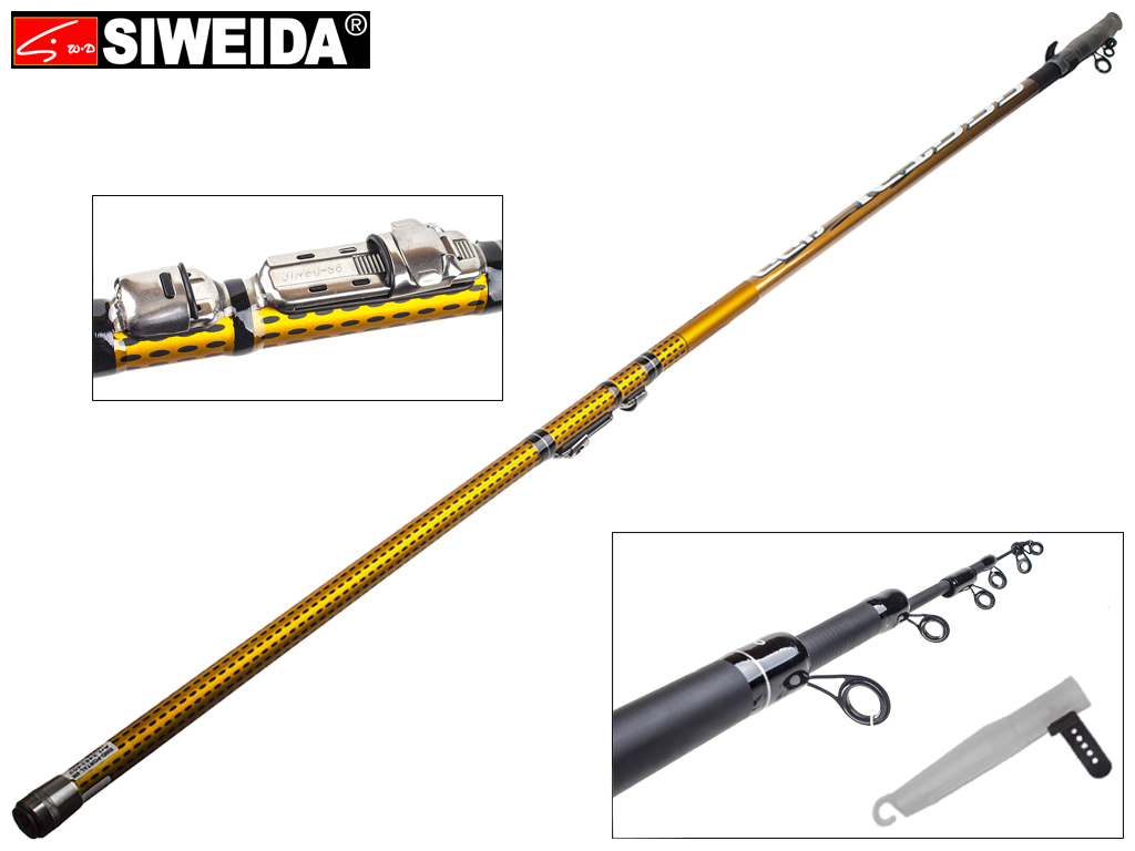 Удочка Siweida "Portal" карбон IM6, 6 колец, 4-секционная 4м, 5-20г