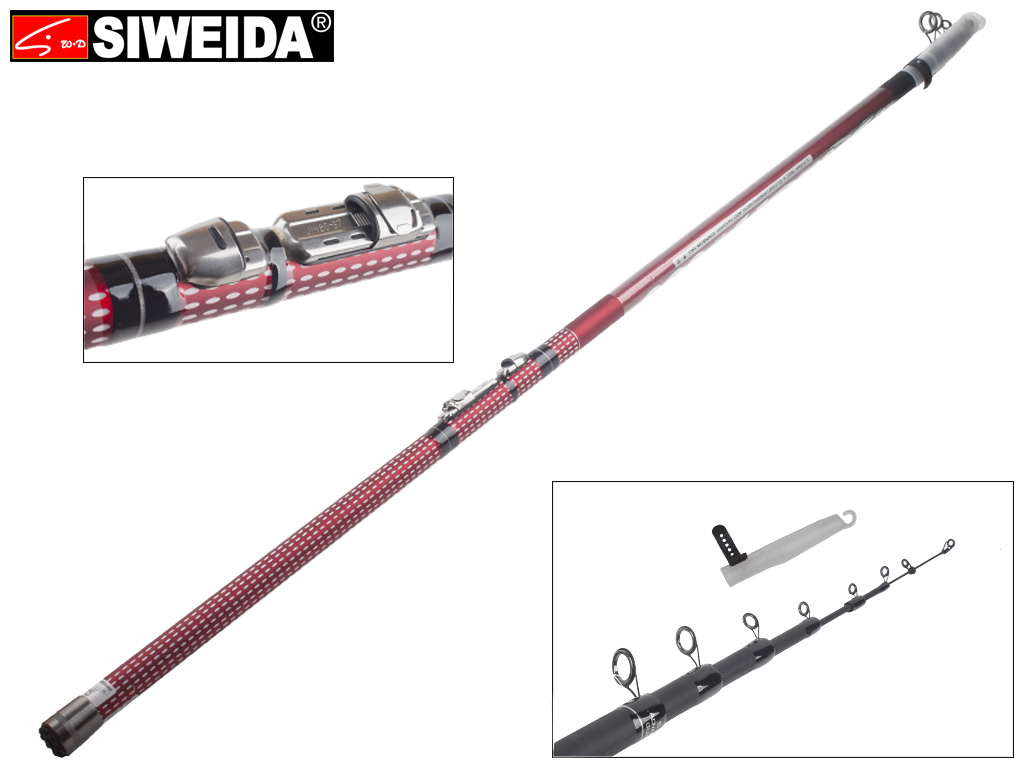 Удочка Siweida "Havok" карбон IM6, 8 колец, 6-секционная 6м, 5-20г