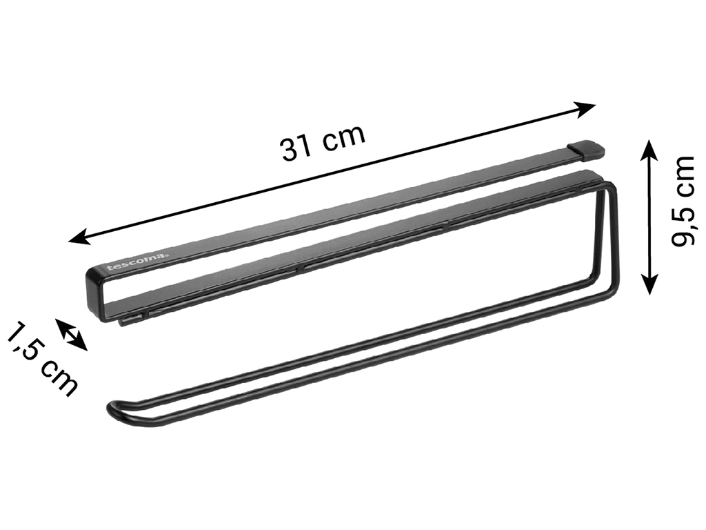 Держатель для бумажных полотенец ONLINE, 31x1,5x9,5см, 22947