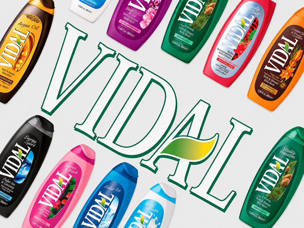 Гель для душу Vidal Energy & Sport, з женьшенем та гуараною, 250мл