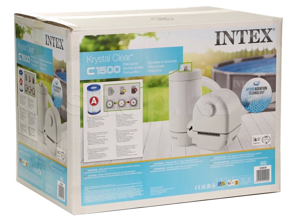 Фільтр-насос картриджний Intex 5678 л/год 26636, 220-240V