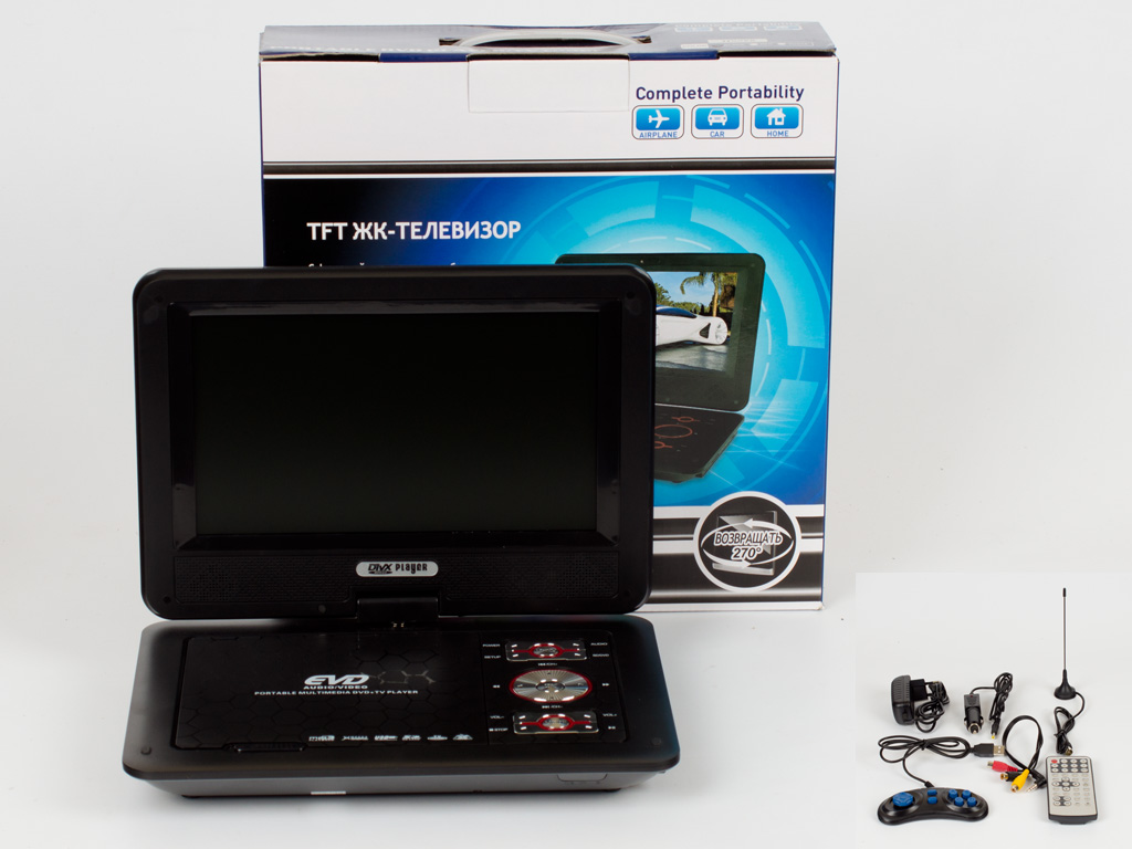 Портативный телевизор и DVD проигрыватель DS958 10,2"