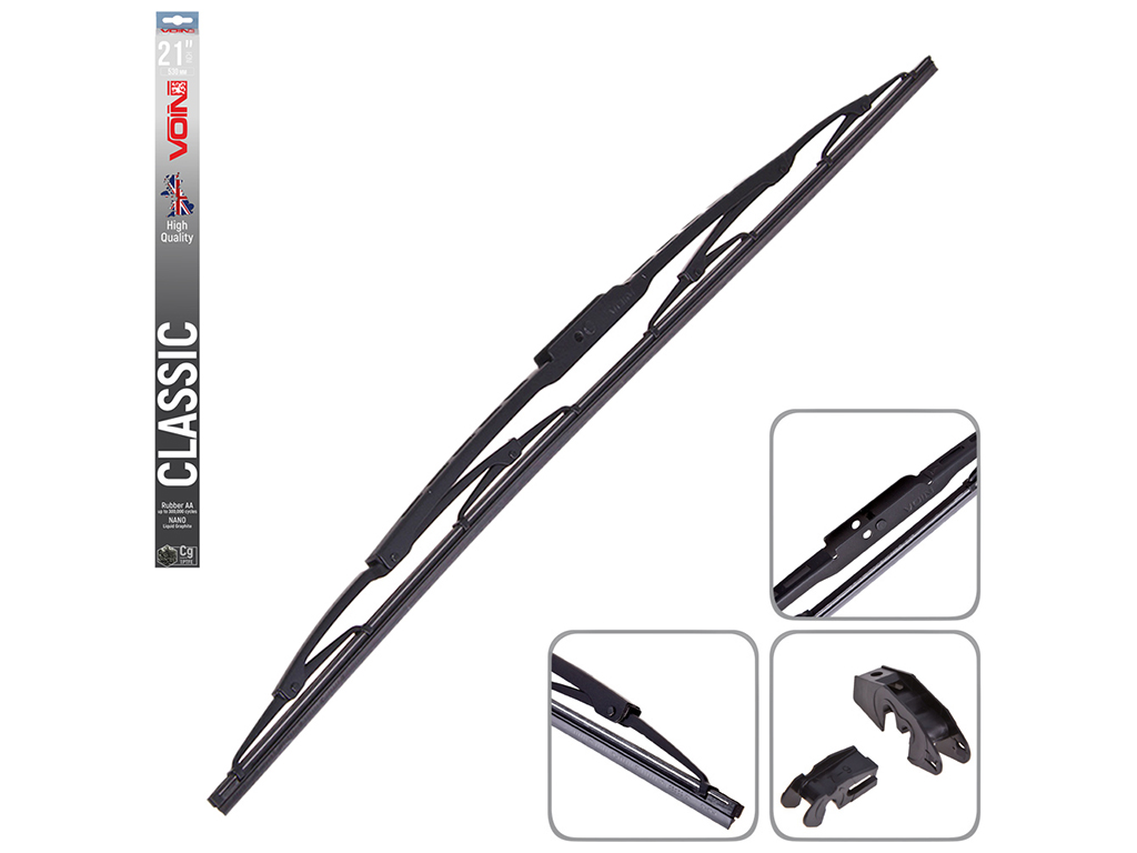 Щетка стеклоочистителя VOIN-605-21 каркасные VOIN-21" 530 мм (TP405-SW-21") CLASSIC