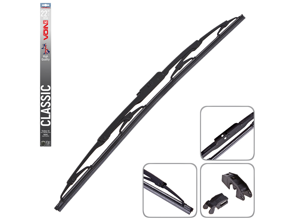 Щетка стеклоочистителя VOIN-605-22 каркасные VOIN-22" 560 мм (TP405-SW-22") CLASSIC