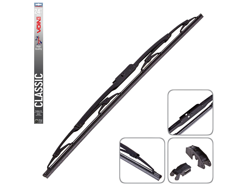 Щетка стеклоочистителя VOIN-605-24 каркасные VOIN-24" 600 мм (TP405-SW-24") CLASSIC
