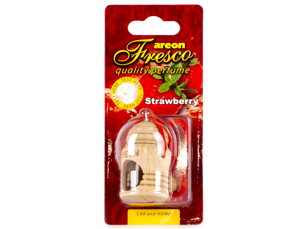 Освежитель воздуха AREON Fresco "Strawberry" 4мл (деревянный корпус) 56321