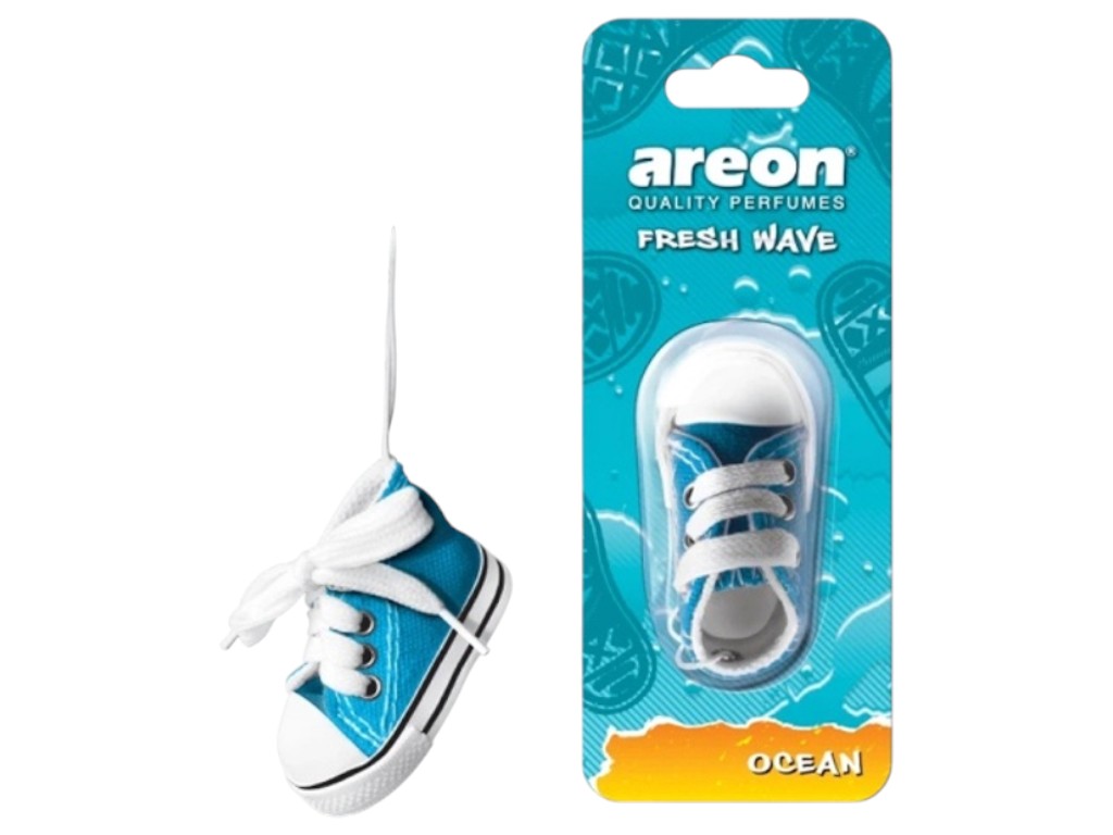 Освежитель воздуха Areon Fresh Wave Ocean, аромат морской бриз, формат кед, подвеска, 31г