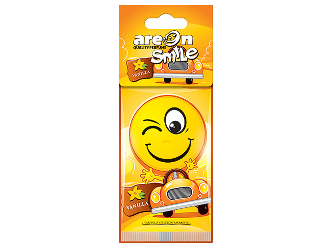 Освежитель воздуха AREON Smile сухой листик  Vanilla 62636