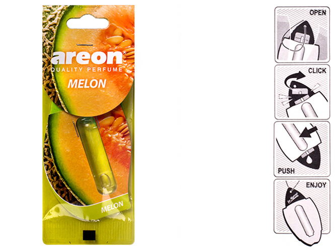 Освежитель воздуха AREON "Liquid" жидкий листик  Melon 5мл 63404