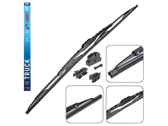 Щітка склоочисника Voin, вантажна каркасна, 65см, TPTR-26-PC, Truck