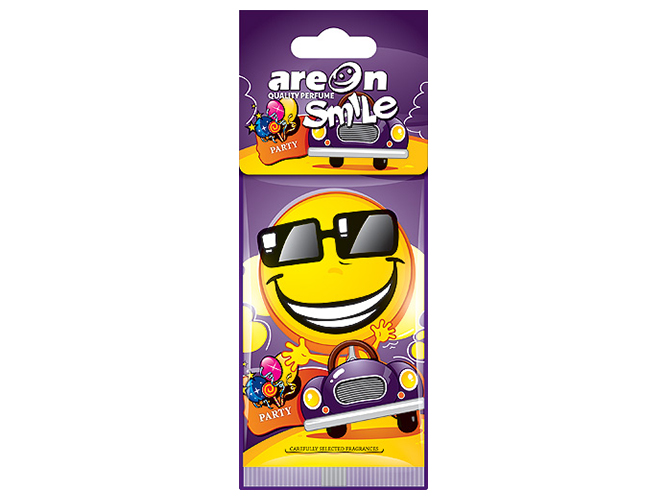 Освіжувач повітря AREON Smile сухий листочок Black Crystal 67785
