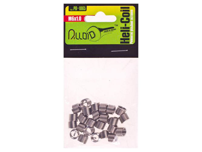 Ремкомплект Alloid, різьбові вставки M6×1.0, 25 шт/уп. (РВ-1065)