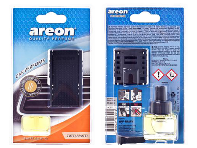 Освежитель воздуха на обдув AREON CAR (Тутти Фрутти)