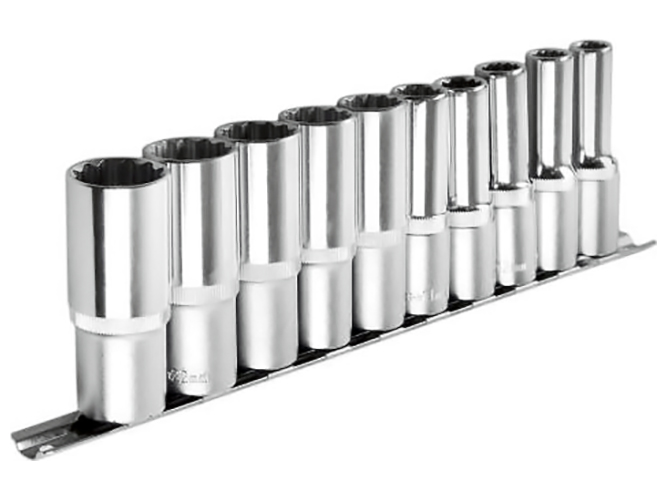 Набор головок высоких Alloid, 1/2", 10,11,12,13,14,17,19,21,22,24мм, 12г (цена за набор 11шт)