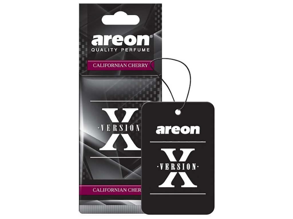 Освежитель воздуха AREON Х-Version листик с тестером Калифорнийская вишня НОВИНКА! 75193