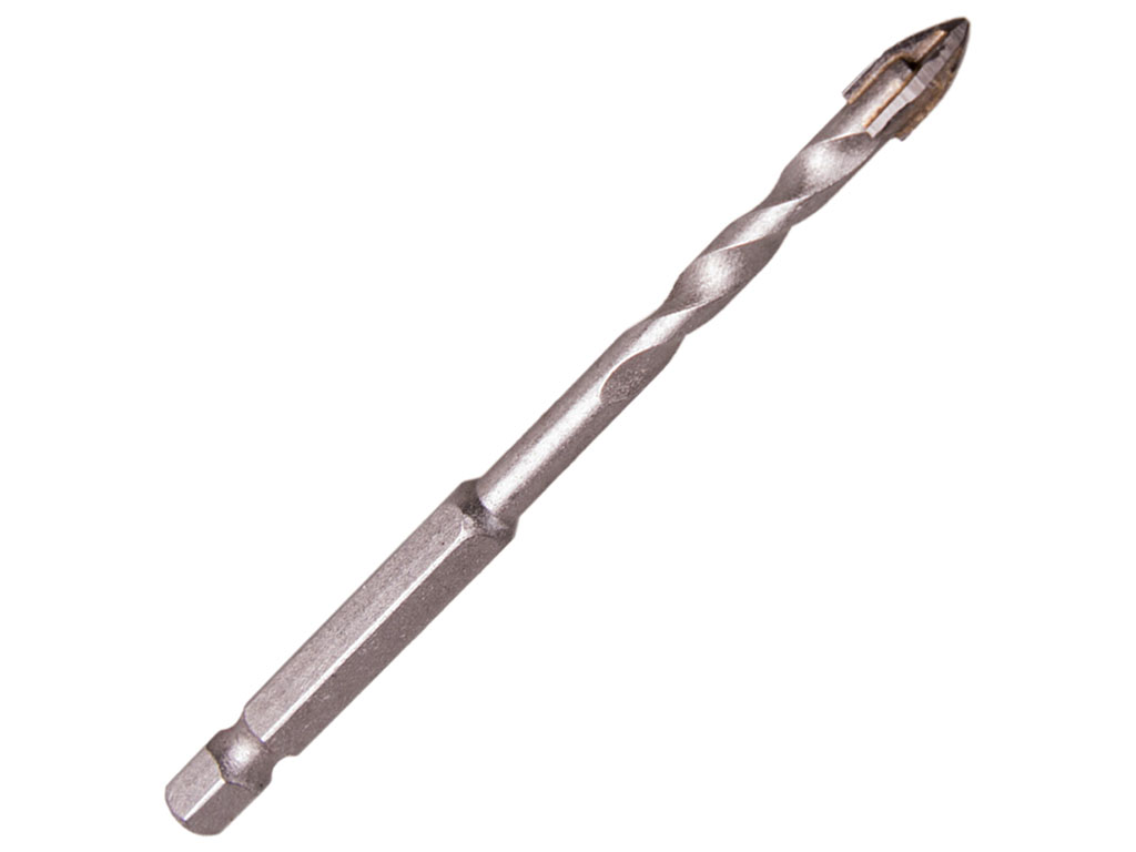 Сверло Alloid по стеклу, керамике, HEX 1/4", 5мм, 95мм