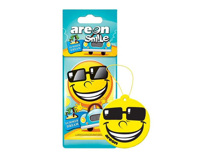 Освежитель воздуха AREON сухой листик Smile Dry Summer Dream