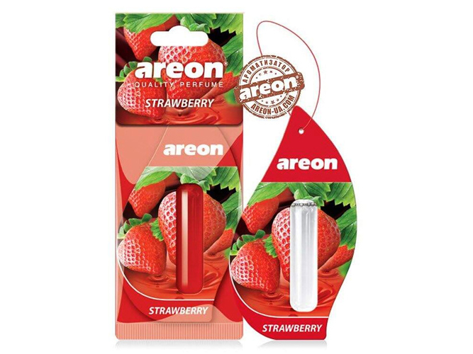 Освежитель воздуха жидкий листик AREON "LIQUID" Strawberry 5мл