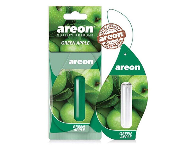 Освежитель воздуха жидкий листик AREON "LIQUID" Green Apple 5мл