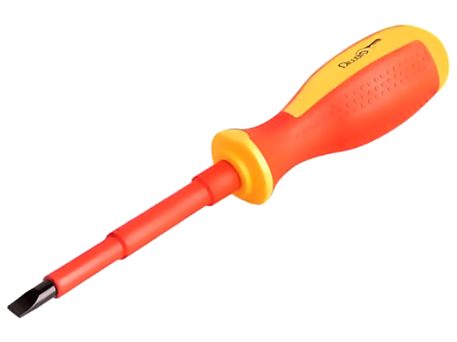 Викрутка діелектрична Alloid, 1000В, VDE шліцева, 0,1х0,55х12,5см, SD-1055125