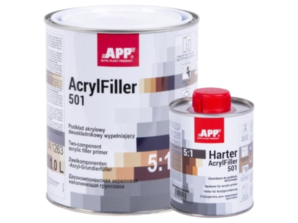 Грунт App Acrylfiller 501, 2k hs, 5:1, з затверджувачем