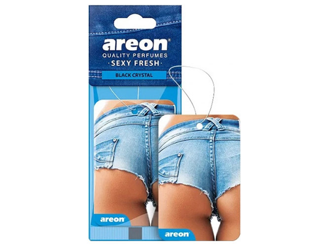 Освежитель воздуха AREON сухой лист Sexy Fresh Black Crystal
