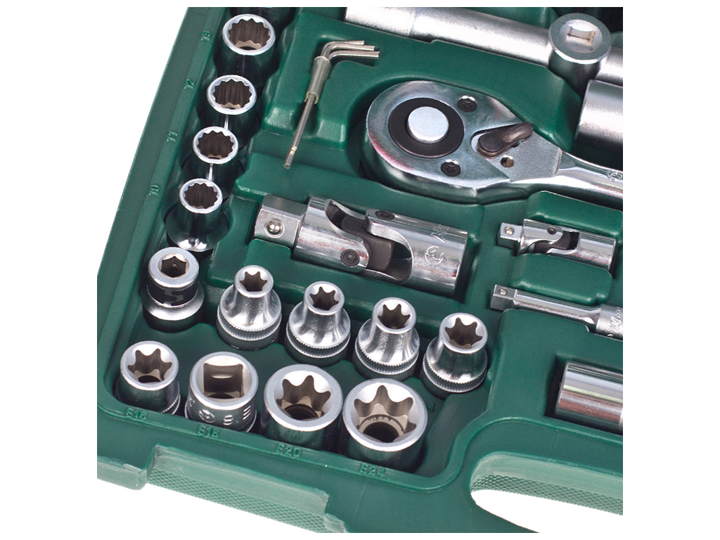 Набір торцевих головок HANS, професійний, 1/4"DR4-14мм та 1/2"DR10-32мм(ціна за набір 108 предметів)