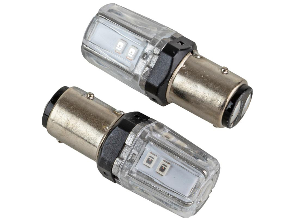 Лампа Pulso габаритні LED 1157/BAZ15d/12SMD-2835, 9-36v, 120/50lm (ціна за 2шт) (LP-66157R)