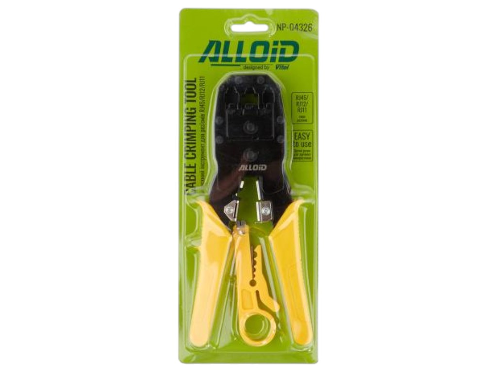 Обтискний інструмент Alloid для роз'ємів rj45, rj12, rj11
