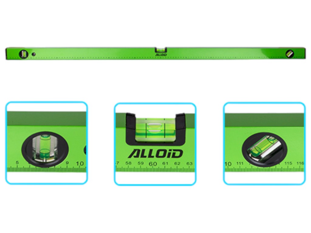 Рівень будівельний Alloid 120 см, 3 капсули