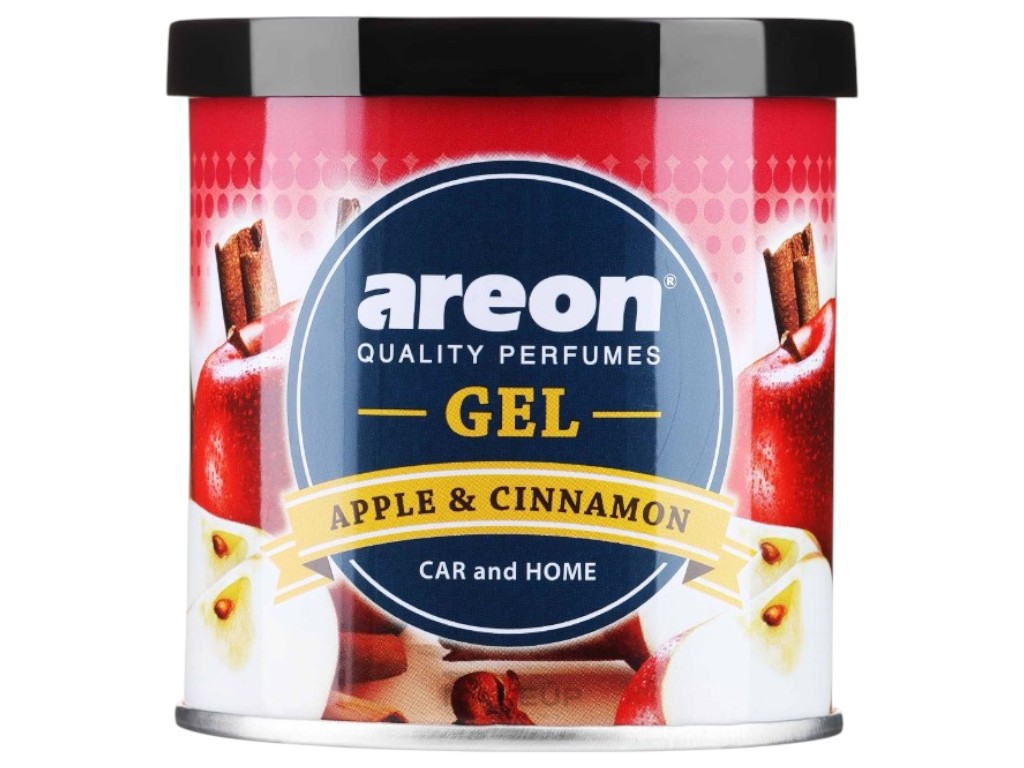 Ароматизатор воздуха Areon Gel Can, гелевый формат, аромат яблоко и корица, банка, 80г