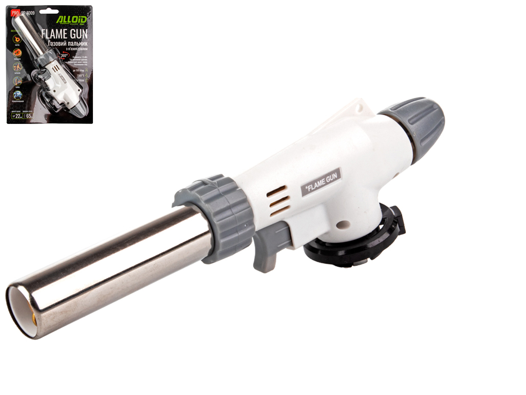 Горелка газовая Alloid Pro FG-7009, керамическое сопло, 22мм, 360град (FG-7009)