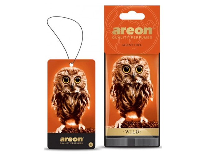 Освежитель воздуха AREON сухой лист Wild Agent Owl