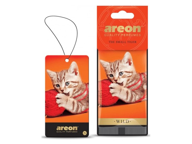 Освежитель воздуха AREON сухой лист Wild Small Tiger