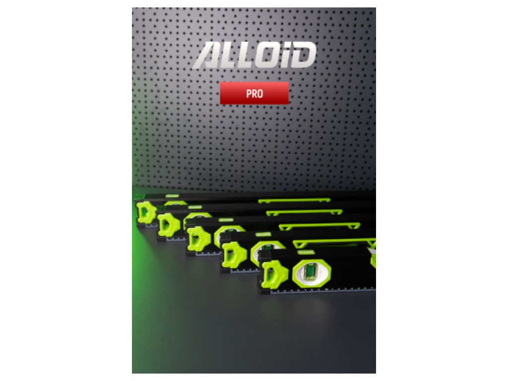 Рівень будівельний Alloid Pro, 120 см, 3 капсули, з магнітом