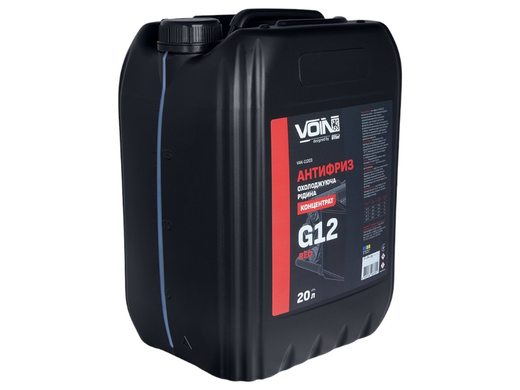 Антифриз Voin G12, концентрат, 20л, колір червоний